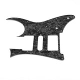 Maxbell 2Pcs 3 Ply Quality Guitar Pick Guard for Ibanez RG 350 DX Black + White