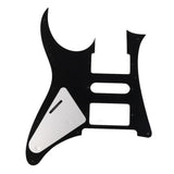 Maxbell 2Pcs 3 Ply Quality Guitar Pick Guard for Ibanez RG 350 DX Black + White