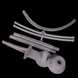 Maxbell 5PCS Baby White Crib Mobile Bed Bell Toy Holder Bracket 34" + Wind-up Music Box