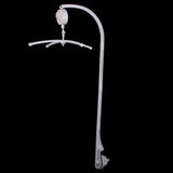 Maxbell 5PCS Baby White Crib Mobile Bed Bell Toy Holder Bracket 34" + Wind-up Music Box