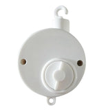 Maxbell 5PCS Baby White Crib Mobile Bed Bell Toy Holder Bracket 34" + Wind-up Music Box