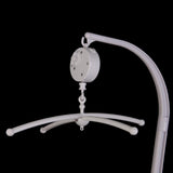 Maxbell 5PCS Baby White Crib Mobile Bed Bell Toy Holder Bracket 34" + Wind-up Music Box
