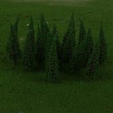 Maxbell 4xPagoda Trees Model Train Railroad Scenery 50pcs 1:100 Green
