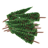 Maxbell 4xPagoda Trees Model Train Railroad Scenery 50pcs 1:100 Green