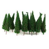 Maxbell 4xPagoda Trees Model Train Railroad Scenery 50pcs 1:100 Green