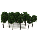 Maxbell 100pc Z Scale Model Trees Train Railroad Street Architecture Garden Scenery 1.6"