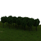 Maxbell 100pc Z Scale Model Trees Train Railroad Street Architecture Garden Scenery 1.6"