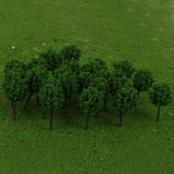 Maxbell 100pc Z Scale Model Trees Train Railroad Street Architecture Garden Scenery 1.6"
