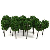 Maxbell 100pc Z Scale Model Trees Train Railroad Street Architecture Garden Scenery 1.6"