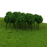 Maxbell 100pc Z Scale Model Trees Train Railroad Street Architecture Garden Scenery 1.6"