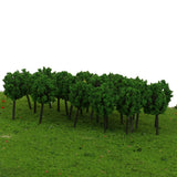 Maxbell 100pc Z Scale Model Trees Train Railroad Street Architecture Garden Scenery 1.6"