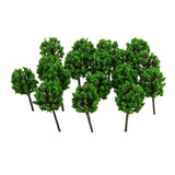 Maxbell 4x50pcs Model Train Trees Scenery Landscape Light Green 1:300