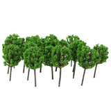 Maxbell 4x50pcs Model Train Trees Scenery Landscape Light Green 1:300
