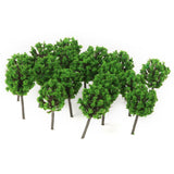 Maxbell 4x50pcs Model Train Trees Scenery Landscape Light Green 1:300