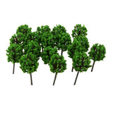 Maxbell 4x50pcs Model Train Trees Scenery Landscape Light Green 1:300