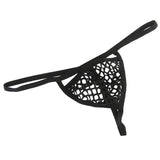 Maxbell Men Sexy Thong Hollow G-string T-back Underwear Nightwear Panty Black