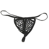 Maxbell Men Sexy Thong Hollow G-string T-back Underwear Nightwear Panty Black