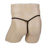 Maxbell Men Sexy Thong Hollow G-string T-back Underwear Nightwear Panty Black