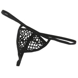 Maxbell Men Sexy Thong Hollow G-string T-back Underwear Nightwear Panty Black