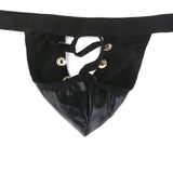 Maxbell 2pcs Sexy Mens Leather/Lace Underwear G-string Thongs Briefs T-back Jockstrap