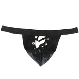 Maxbell 2pcs Sexy Mens Leather/Lace Underwear G-string Thongs Briefs T-back Jockstrap