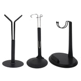 Maxbell 1/6 Scale C-Type Display Stand Holder fit for 12" Action Figures Black Metal