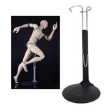 Maxbell 7x1/6 Scale C-Type Display Stand Holder fit for 12" Action Figures Black Metal