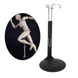 Maxbell 7x1/6 Scale C-Type Display Stand Holder fit for 12" Action Figures Black Metal
