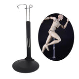 Maxbell 12x1/6 Scale C-Type Display Stand Holder fit for 12" Action Figures Black Metal