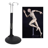 Maxbell 12x1/6 Scale C-Type Display Stand Holder fit for 12" Action Figures Black Metal