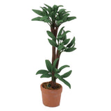 Maxbell Dollhouse Miniature Potted Green Leafed Plant Garden Decor