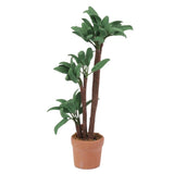Maxbell Dollhouse Miniature Potted Green Leafed Plant Garden Decor