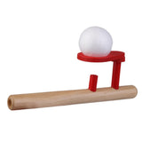 Maxbell 30xClassic Wooden Games Floating Ball Blow Pipe & Balls Blowing Toys