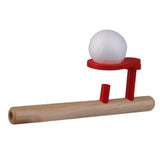Maxbell 26xClassic Wooden Games Floating Ball Blow Pipe & Balls Blowing Toys