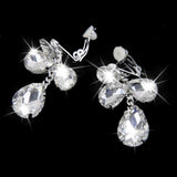 Wedding Bridal Crystal Rhinestone Silver Shoulder Chain Necklace Jewelry