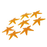 Maxbell Plastic PVC Starfish Model Kids Toy Yellow Color 8pcs