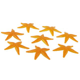 Maxbell Plastic PVC Starfish Model Kids Toy Yellow Color 8pcs