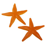 Maxbell Plastic PVC Starfish Model Kids Toy Yellow Color 8pcs