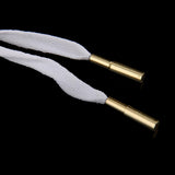 Maxbell Footful Metal Aglets Shoe Laces Tips Screw On Replacement 4pcs Golden