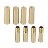 Maxbell Footful Metal Aglets Shoe Laces Tips Screw On Replacement 4pcs Golden