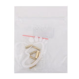 Maxbell Footful Metal Aglets Shoe Laces Tips Screw On Replacement 4pcs Golden