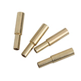 Maxbell Footful Metal Aglets Shoe Laces Tips Screw On Replacement 4pcs Golden