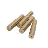 Maxbell Footful Metal Aglets Shoe Laces Tips Screw On Replacement 4pcs Golden