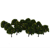 Maxbell 2x20pcs Model Train Yellow Fruit Trees Garden Street Layout Scale 1/100 6CM