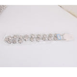 Maxbell Sliver Crystal Alloy Flower Beads Ladies Waist Chain/Charm Belt
