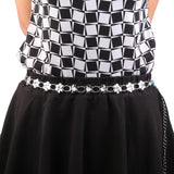 Maxbell Sliver Crystal Alloy Flower Beads Ladies Waist Chain/Charm Belt