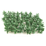 Green Plastic Heart&Sword Shaped Leaves Grass Ground Cover HO OO for Diorama