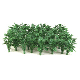 Green Plastic Heart&Sword Shaped Leaves Grass Ground Cover HO OO for Diorama