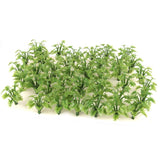 Maxbell 4x50pcs Green Scenery Landscape Model Grass with Crushed Leaves