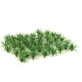 Green Plastic Heart&Sword Shaped Leaves Grass Ground Cover HO OO for Diorama